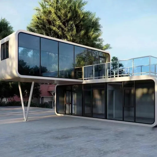 Factory Supply 20Ft Prefab Modular Foldable Container House Tiny House Folding House Container for Living and Storage