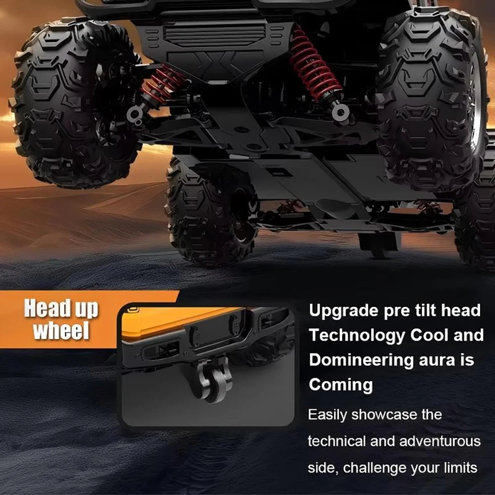 Four-Wheel Drive Wrangler Off-Road Car 1:20 Scale 2.4G Waterproof High-Speed Racing Toy with Flashing Lights C8819 Gift for Kids
