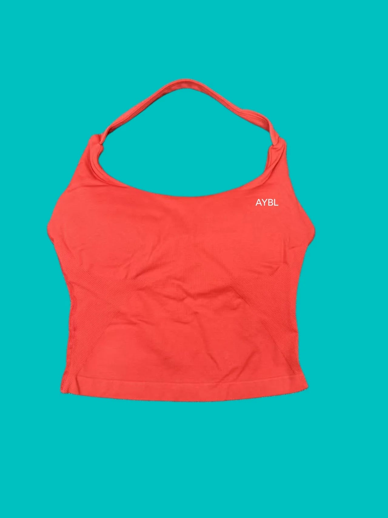 Women Seamless Halter Neck Yoga Set With High Waist Shorts
