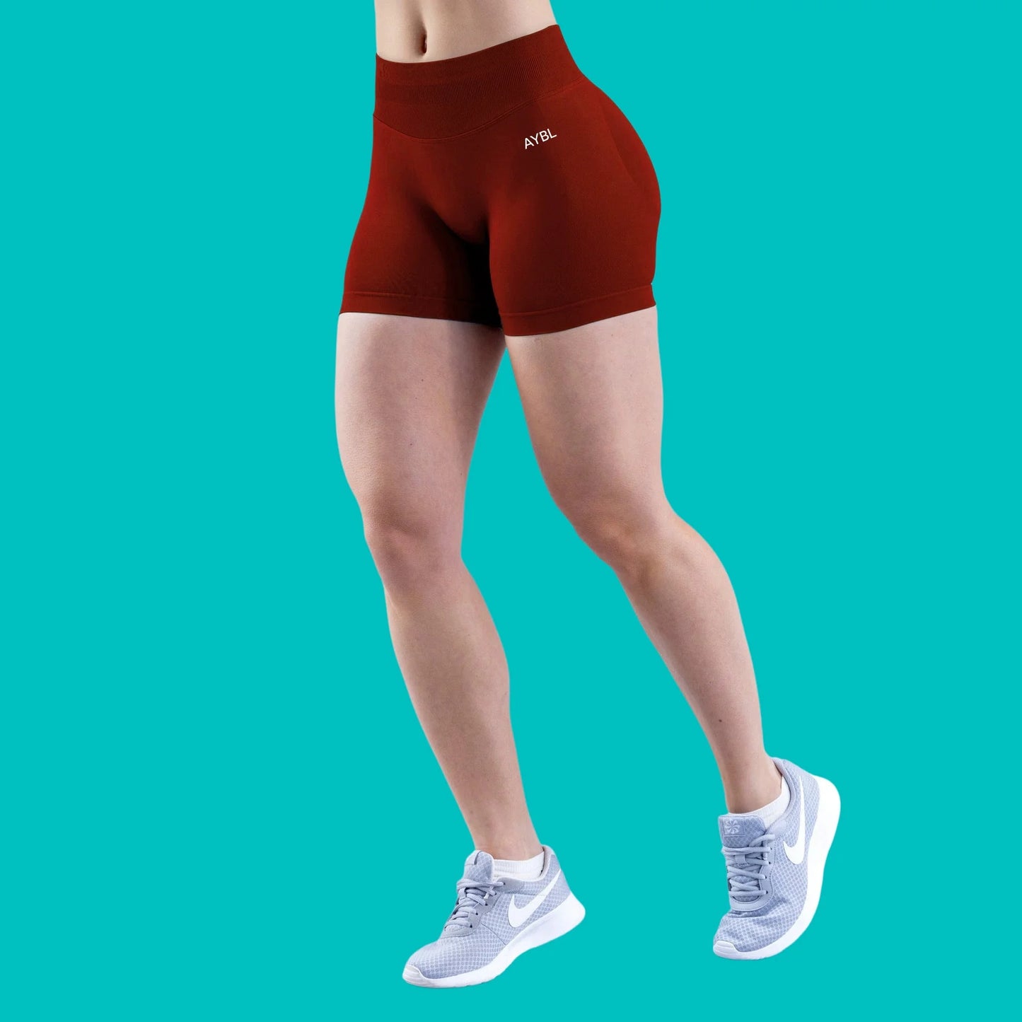 Women Seamless Halter Neck Yoga Set With High Waist Shorts