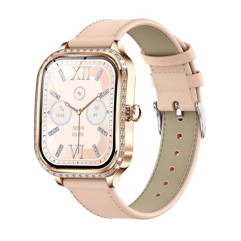 Women's Bluetooth Call Smartwatch With Curved Screen Waterproof
