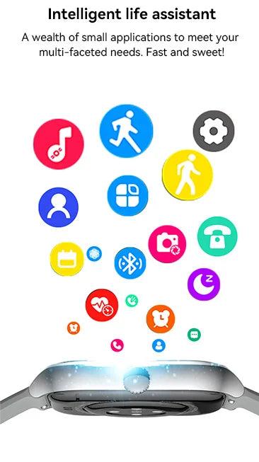 Bluetooth Call Smartwatch Android iOS Compatible Digital Fitness Tracker