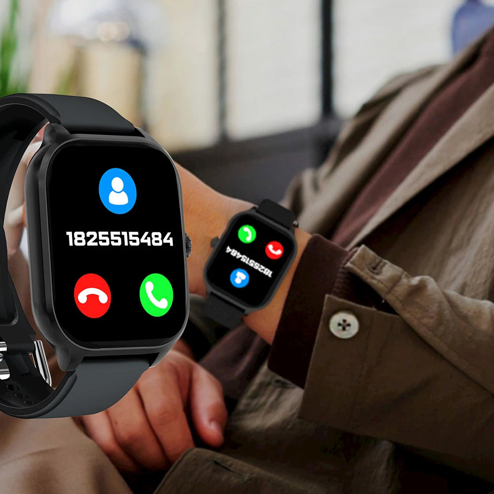 Bluetooth Call Smartwatch Android iOS Compatible Digital Fitness Tracker