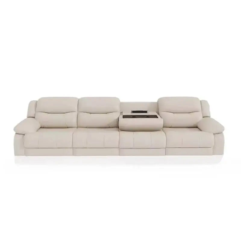 Living Room Electric Recliner Sofa Charger Ports Lounges Electric Recliner Sofa Sectional Massage Divano Soggiorno Furniture