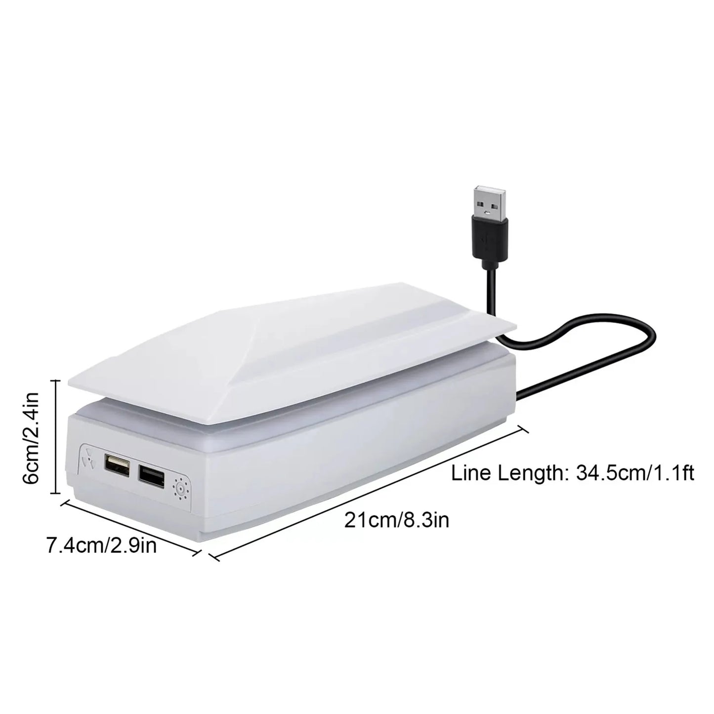Adjustable Top Cooling Fan for PS5 Slim Disc/Digital Dustproof w/8 Modes LED Light Console Cooling Fan with 2 USB Port Game Part