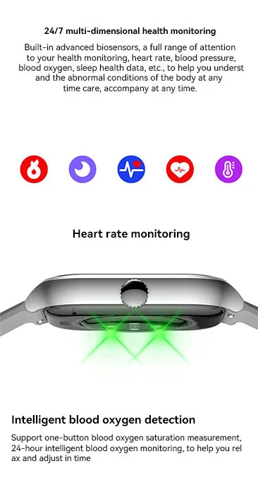Bluetooth Call Smartwatch Android iOS Compatible Digital Fitness Tracker