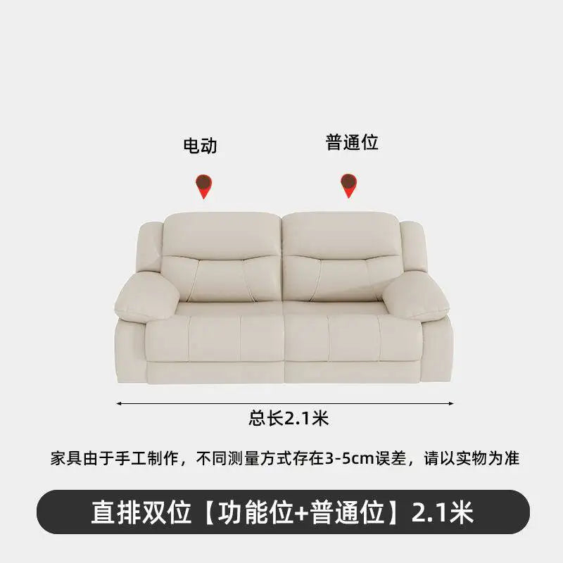 Living Room Electric Recliner Sofa Charger Ports Lounges Electric Recliner Sofa Sectional Massage Divano Soggiorno Furniture