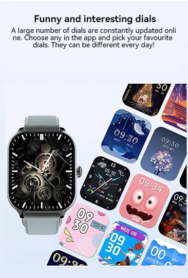 Bluetooth Call Smartwatch Android iOS Compatible Digital Fitness Tracker
