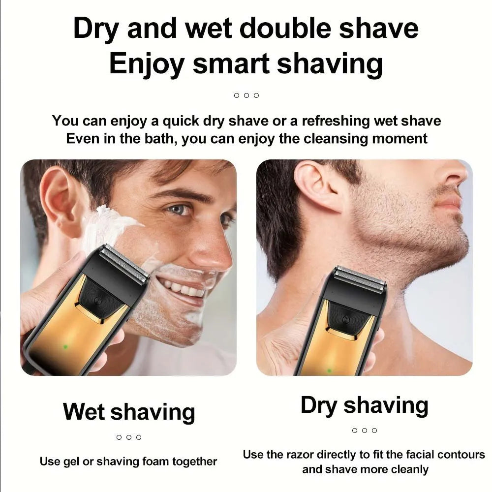 SHUYU Electric Foil Shaver for Men, Rechargeable Grooming Tool