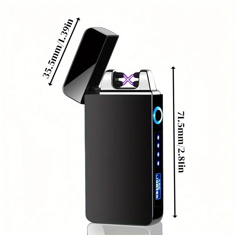 TopFlames Windproof Dual Arc Plasma Lighter USB Rechargeable