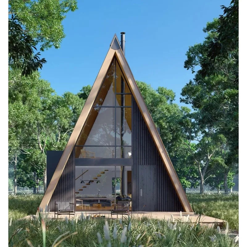 Movable Prefab Steel Container House – Luxurious 1-2 Bedroom Small Triangle Modern Design for Hotel & Comfortable Accommodation