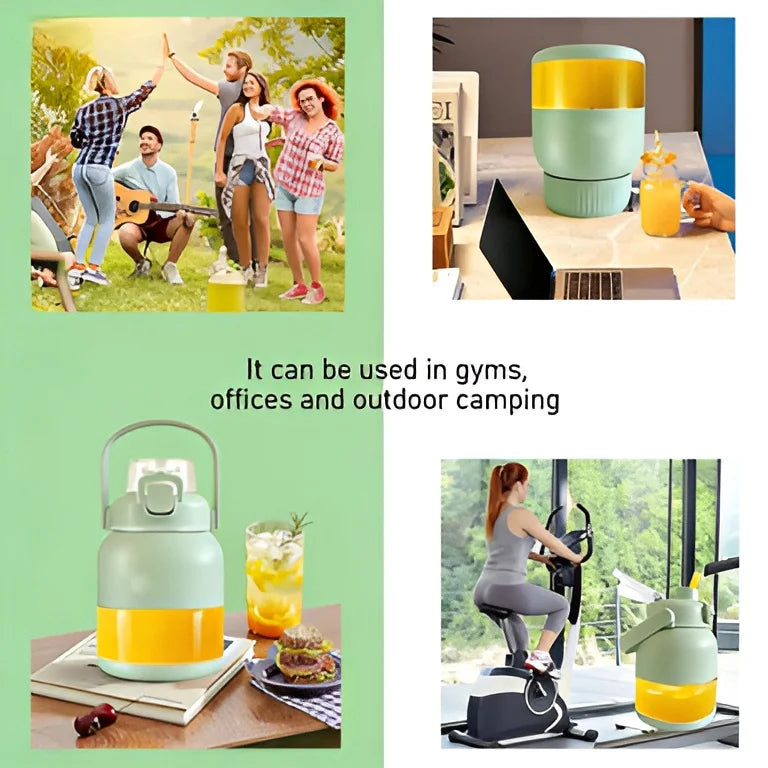 BPA-Free Blast Portable Cordless Blender 33oz Capacity 12 Stainless Steel Blades USB Rechargeable for Smoothies Shakes Juice