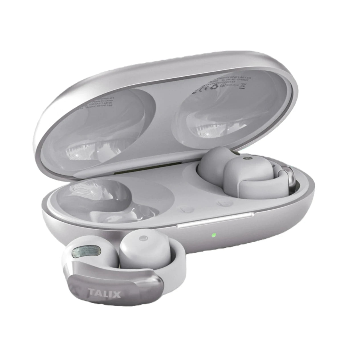 TALIX AuraHalo G1 Clip-On Earbuds Bluetooth 5.3 Open-Ear Noise Cancelling