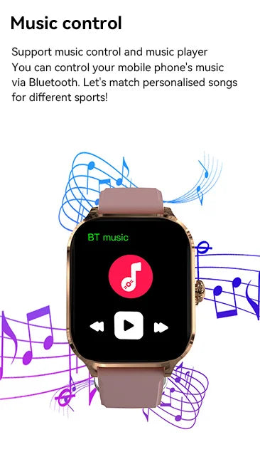 Bluetooth Call Smartwatch Android iOS Compatible Digital Fitness Tracker