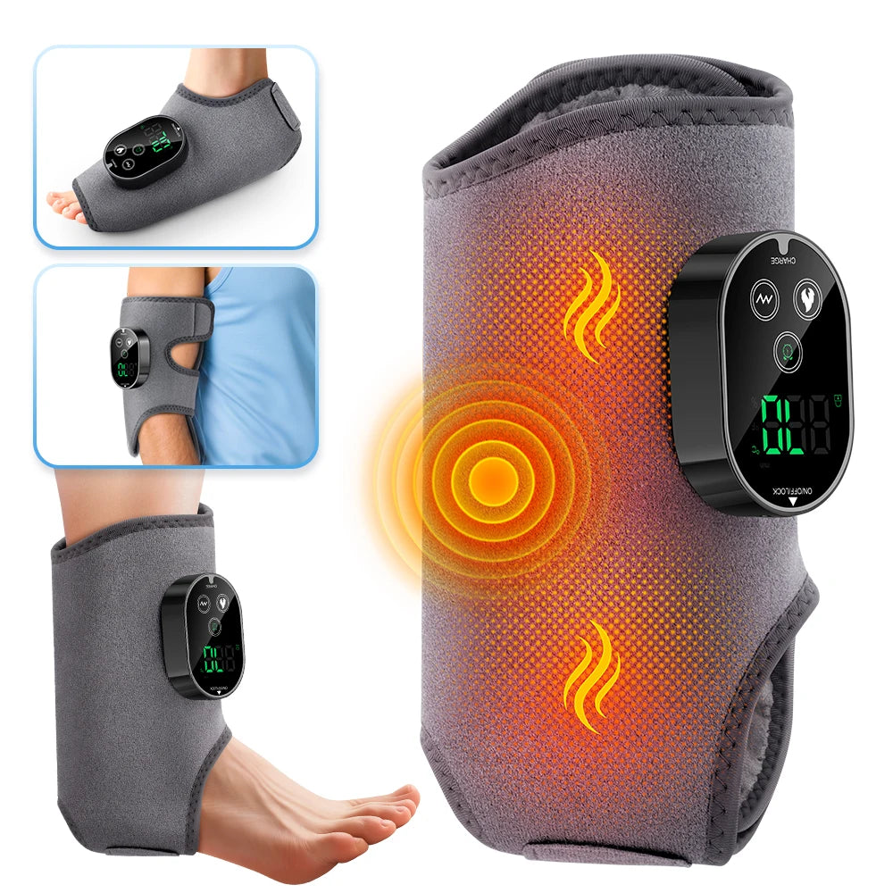 PASTSKY USB Rechargeable Electric Heating Foot Ankle Massager
