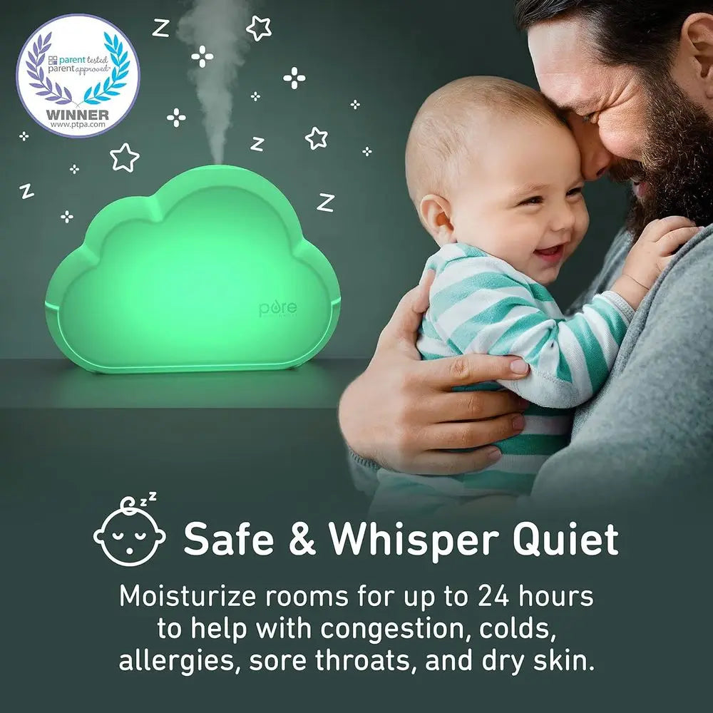 UltraCool Mist Humidifier: Quiet, Variable Mist, Up to 24 Hrs, Ideal for Nurseries and Kids' Rooms, Relieves Congestion, Colds,