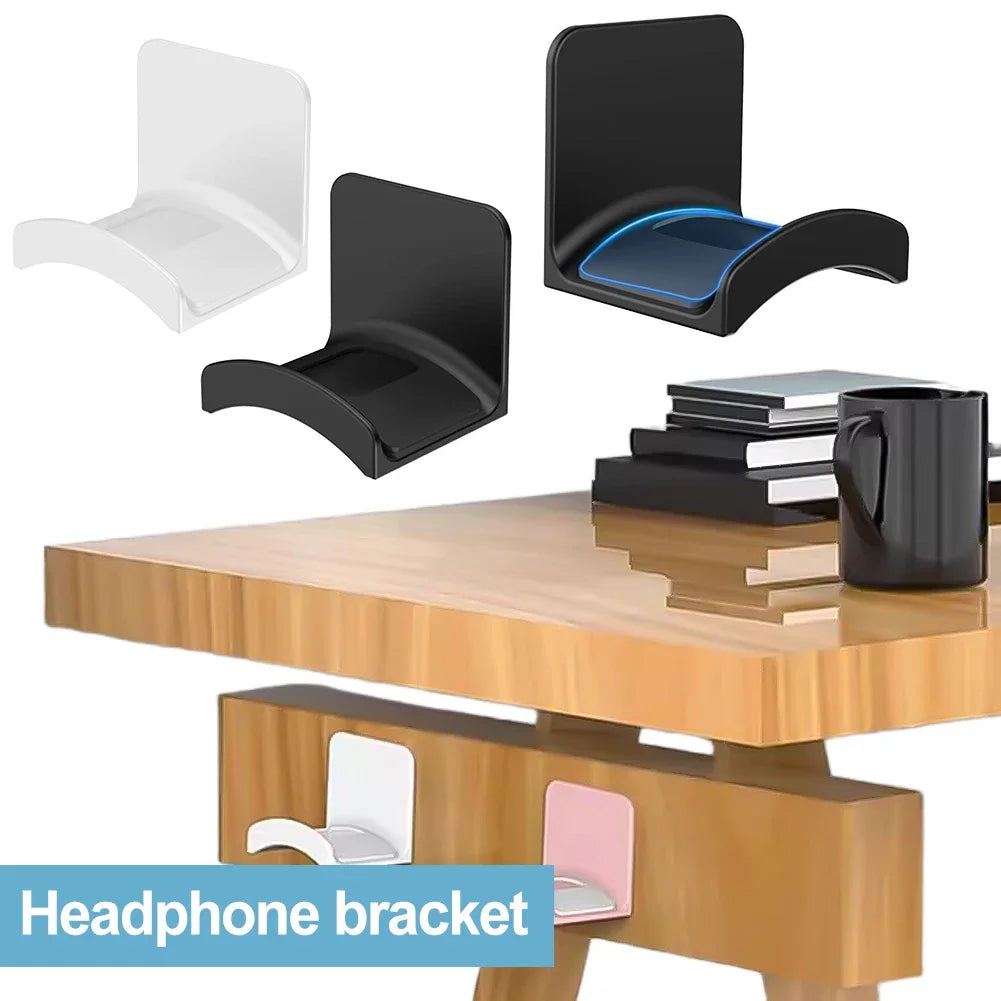 1-10pcs Universal Headphone Stand Adhesive Headphone Hook Headphone Holder for Easy Damage-Free Wall Desk Or PC Mounting