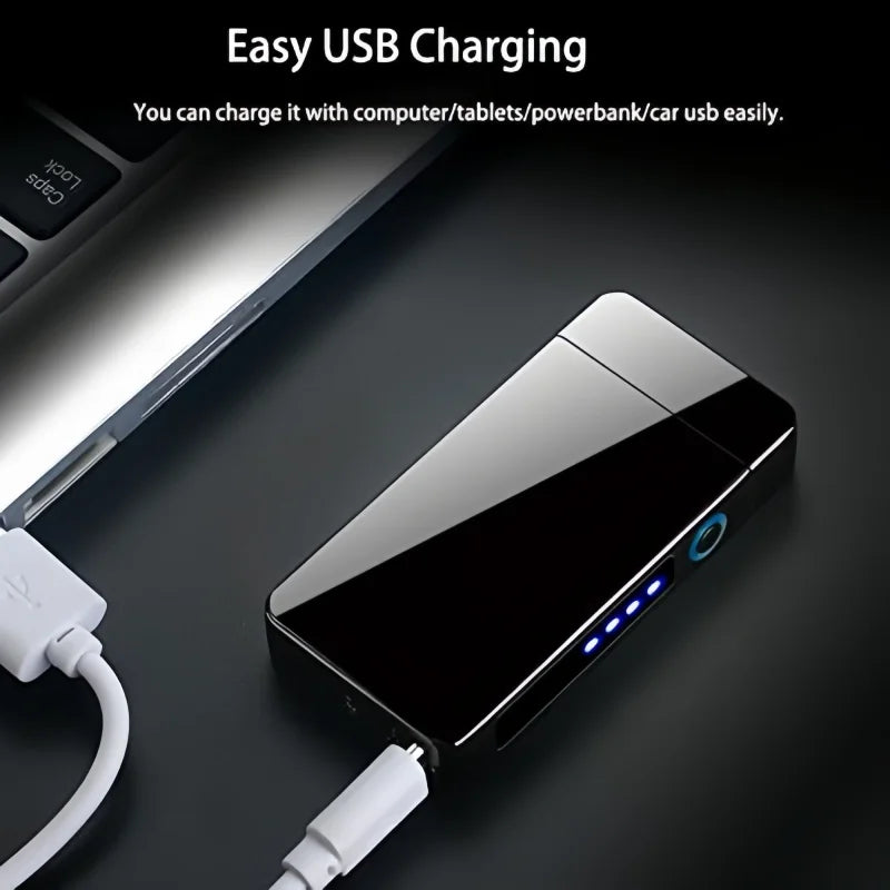 TopFlames Windproof Dual Arc Plasma Lighter USB Rechargeable