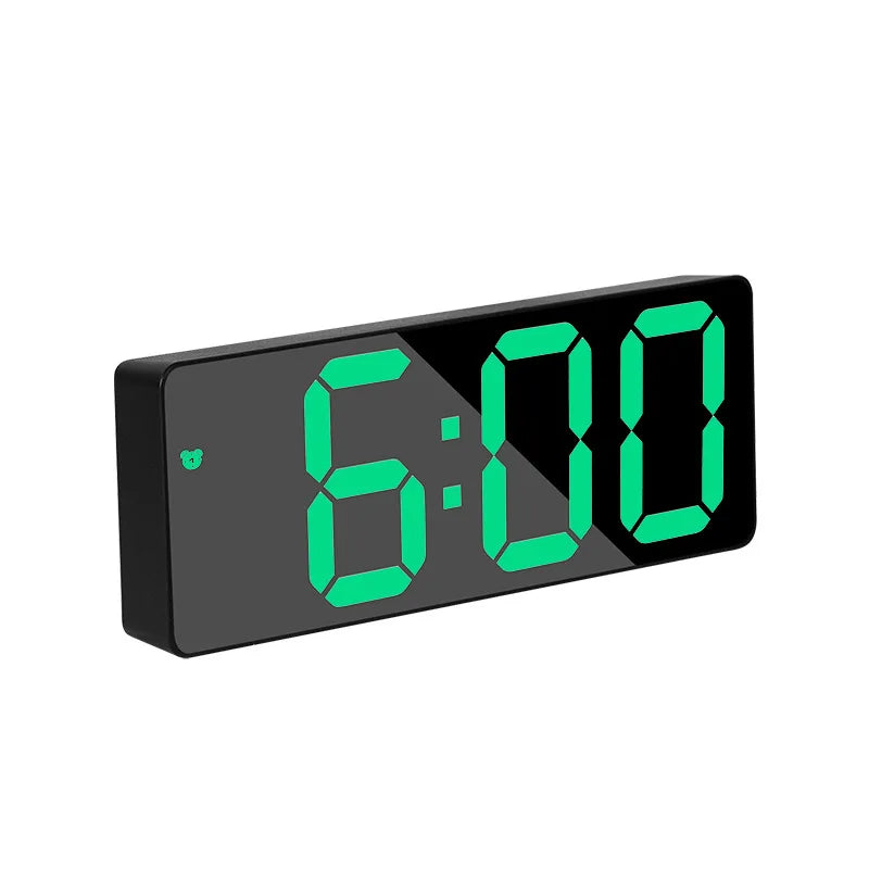 Bedside LED Digital Alarm Clock With Temperature Function Curved Screen