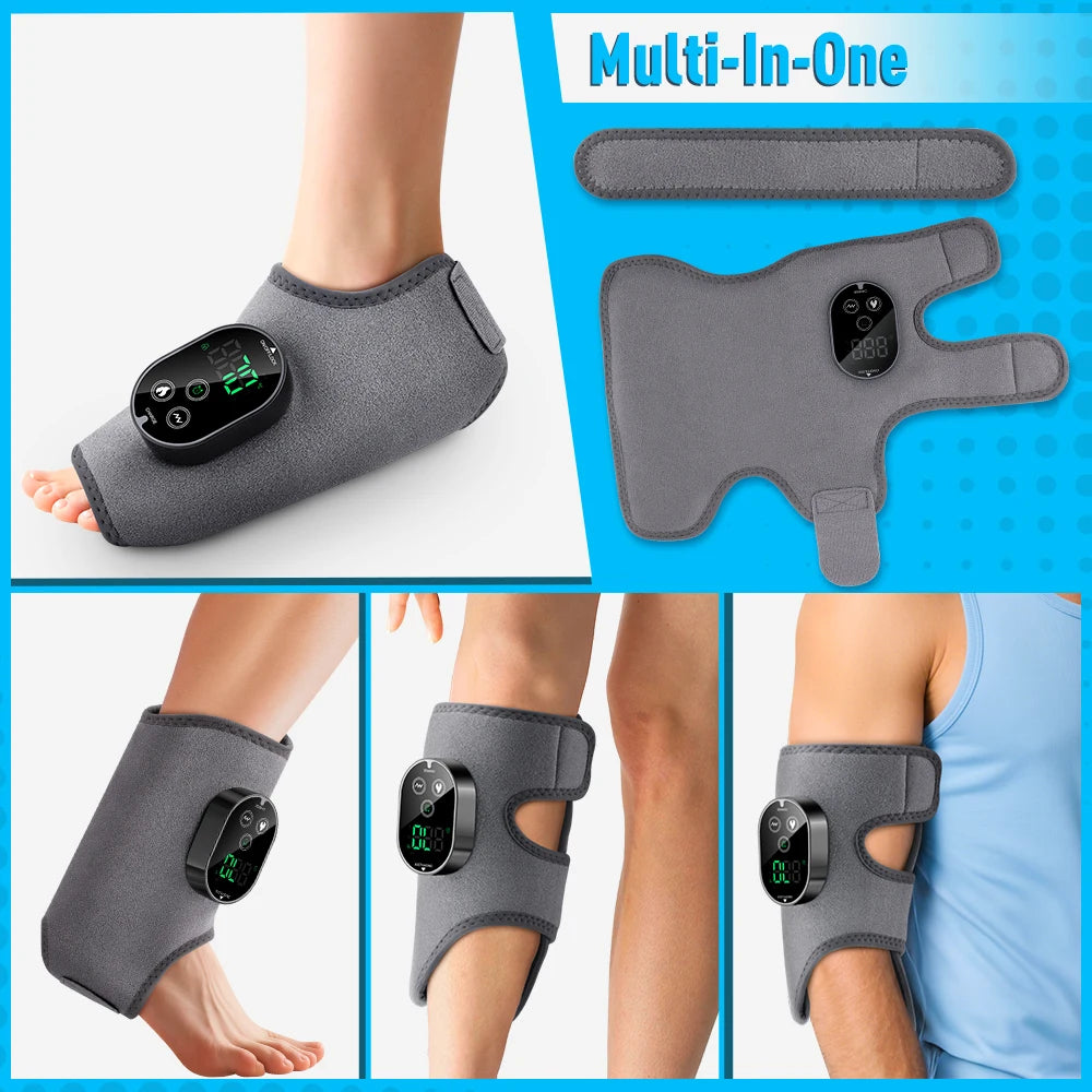 PASTSKY USB Rechargeable Electric Heating Foot Ankle Massager