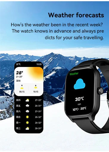Bluetooth Call Smartwatch Android iOS Compatible Digital Fitness Tracker