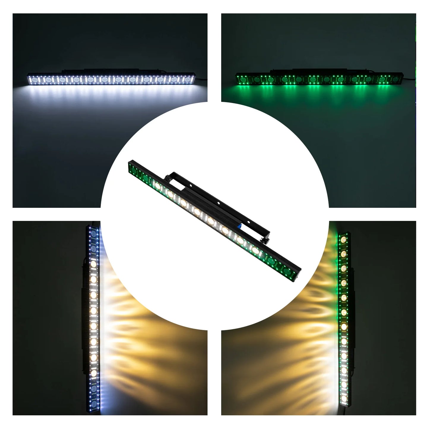 Stage Light Bar 40" 120W 12 LED 3 in 1 RGB Stage DJ Light Bar Wall Wash Lights DMX Beam Wash Strobe Matrix Effect Club Light