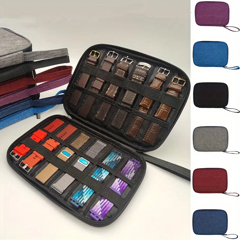 Nylon Waterproof Smart Watch Band Organizer Case Carrying Pouch