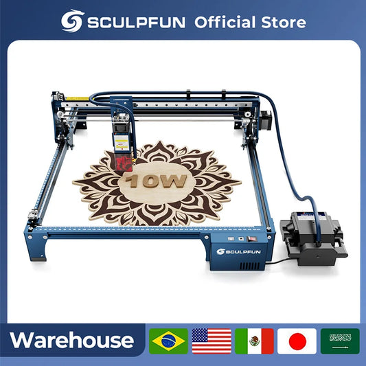 Sculpfun S30 Pro 10W Laser Engraver Air Assist US Plug