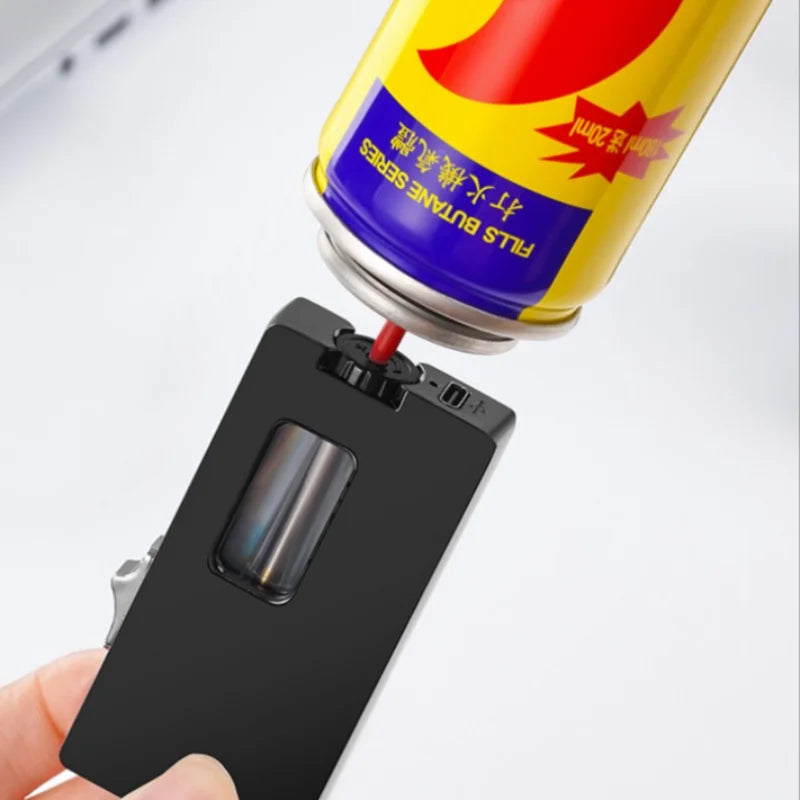 TopFlames Gravity Shake Ignite Metal Gas Cigar Lighter