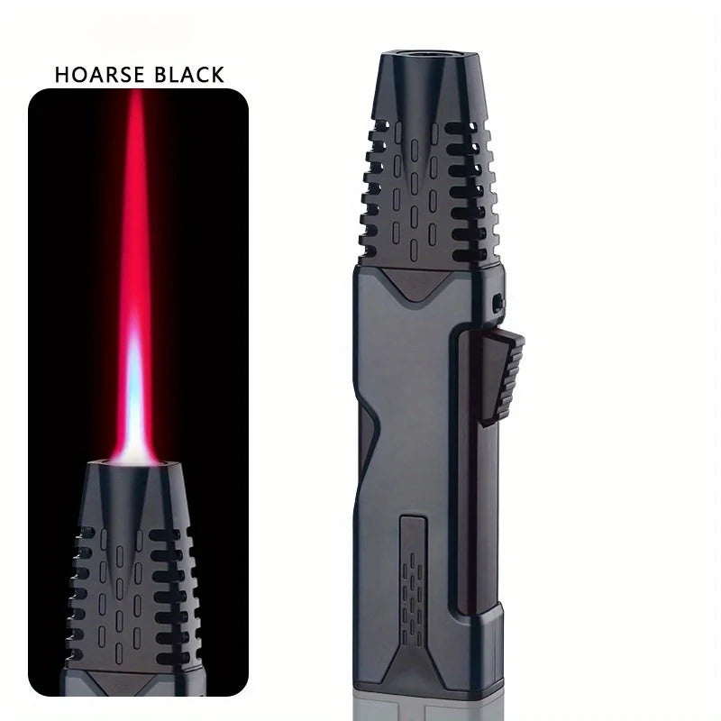 TopFlames Windproof Butane Torch Lighter 1300 Degree Red Jet Flame