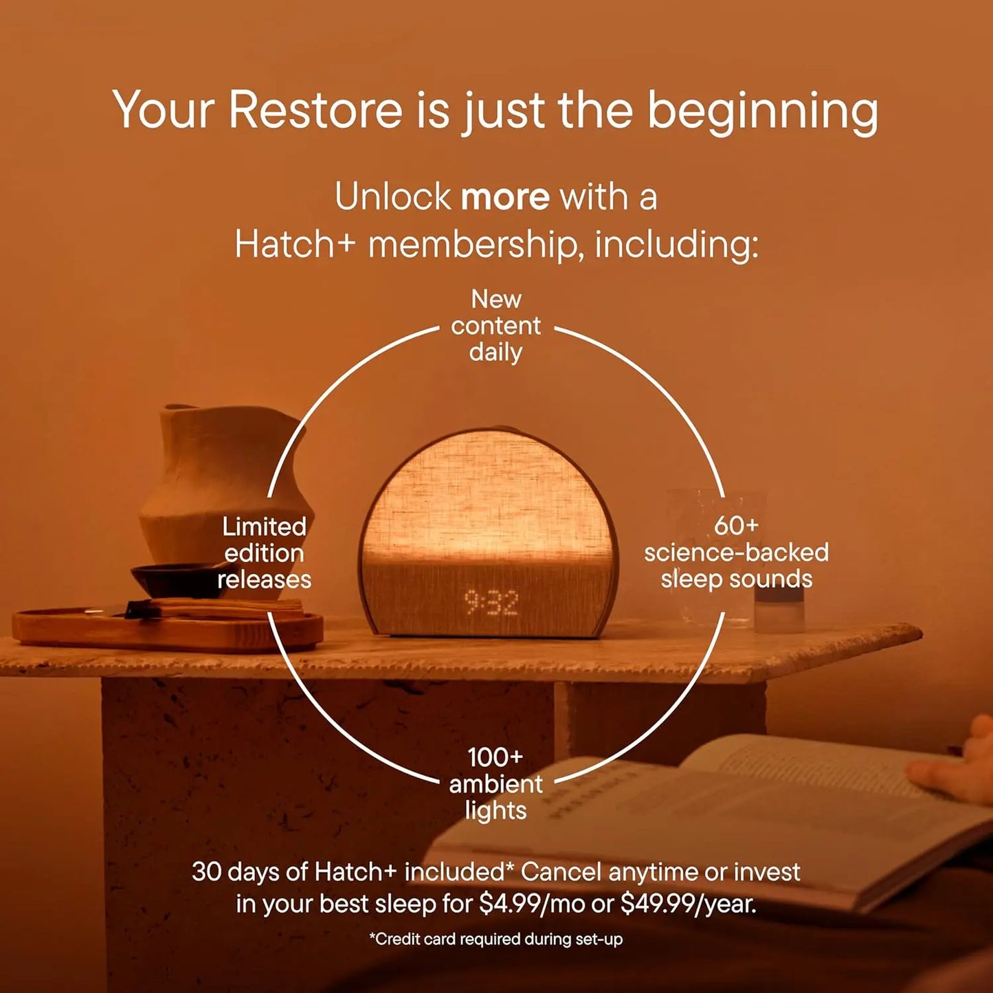 Hatch Restore 3 Sunrise Alarm Clock With Sound Machine