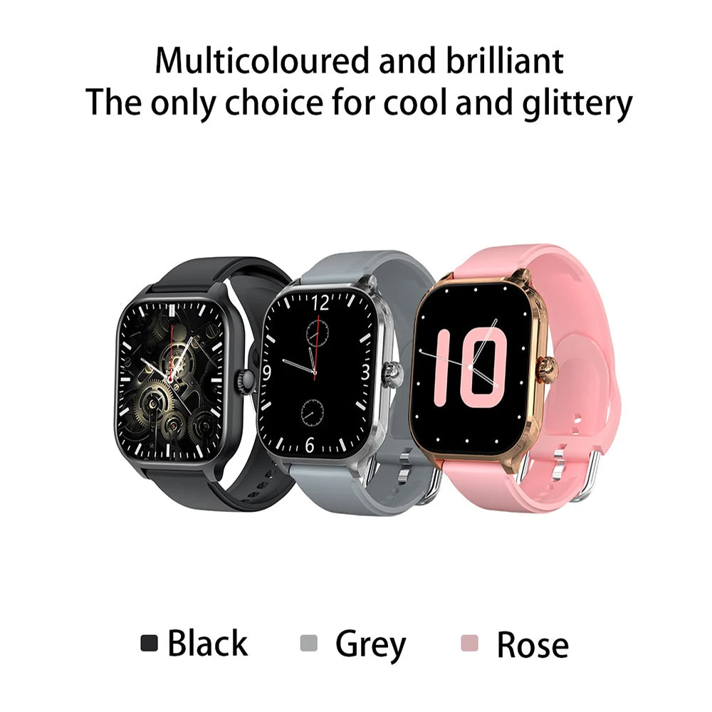 Bluetooth Call Smartwatch Android iOS Compatible Digital Fitness Tracker